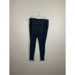 Chicos Zenergy Womens Leggings 3 (XL 16/18) Black Athleisure Activewear Workout